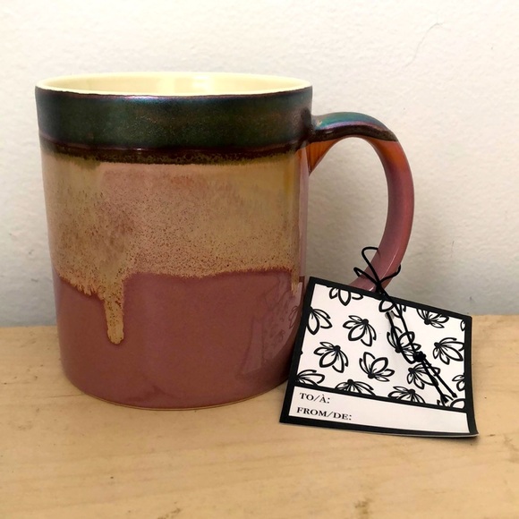 Potters Corner 20 oz  large ceramic mug iridescent fire drop glaze 30% off w ♥️ - Picture 1 of 4